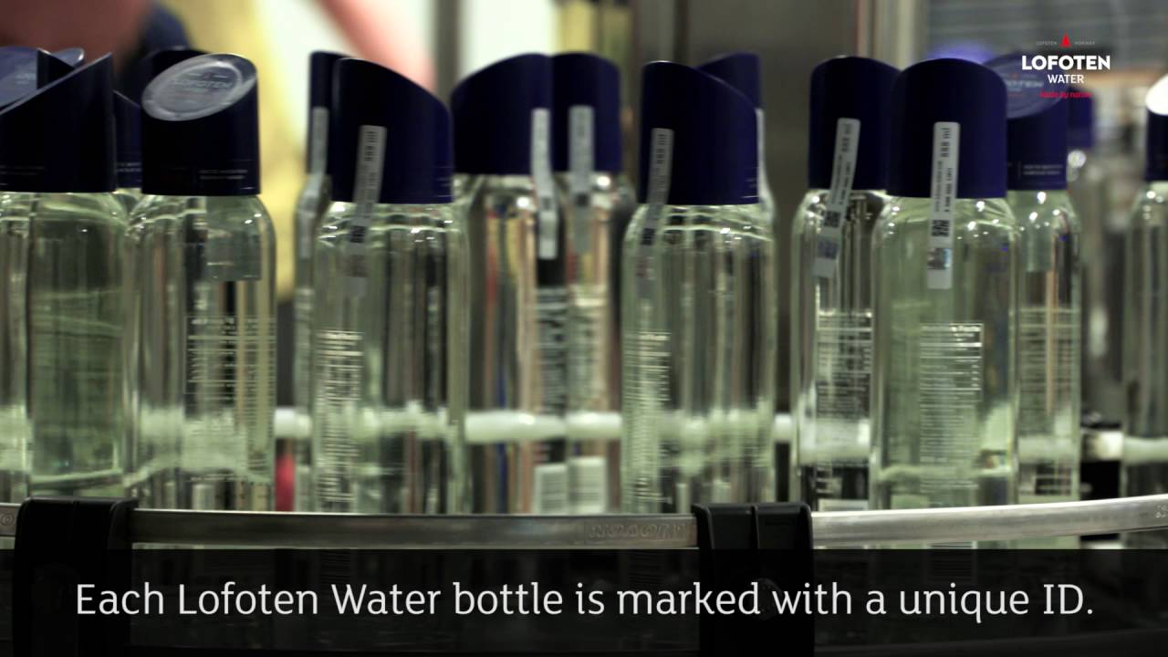 Lofoten Water - Security on each bottle