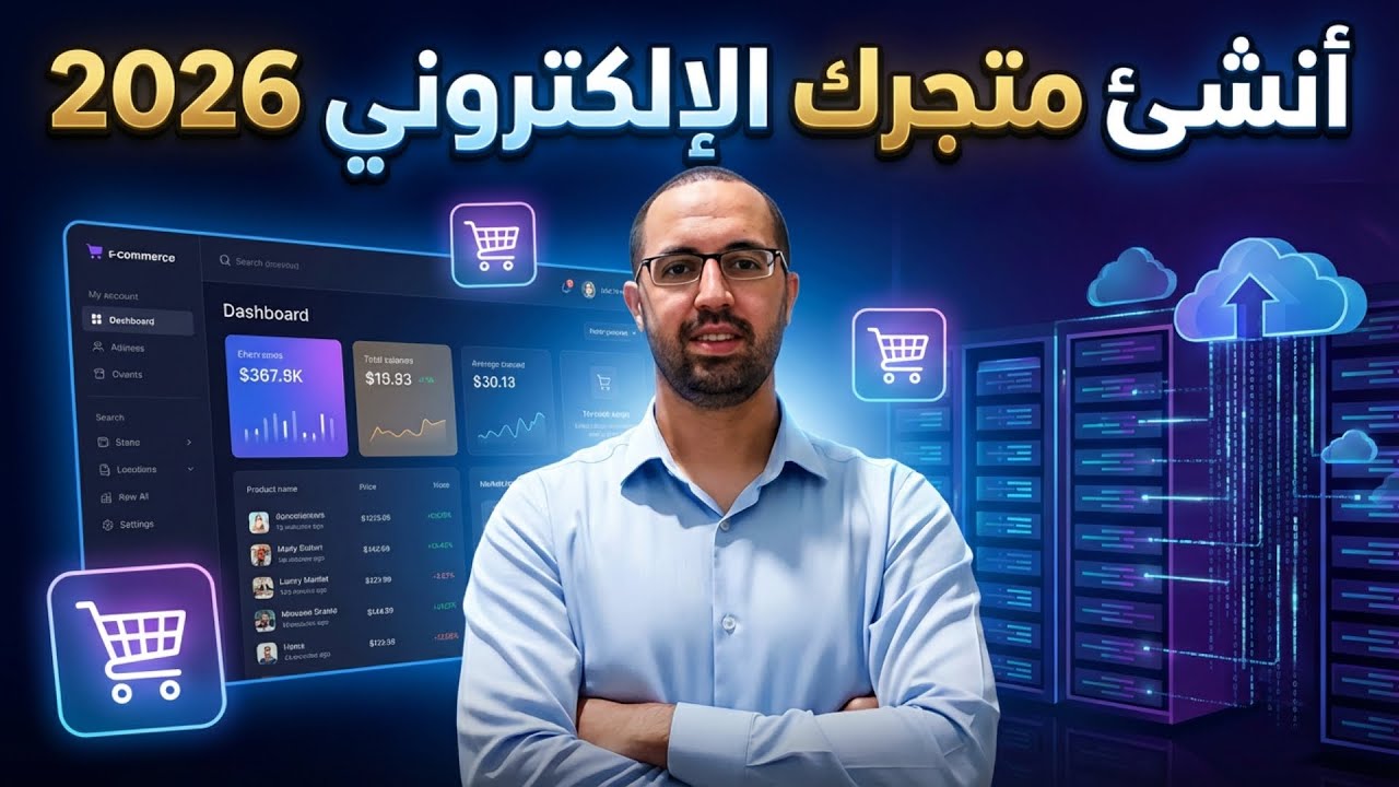 أنشئ متجر إلكتروني احترافي من الصفر | كورس WooCommerce كامل 2026