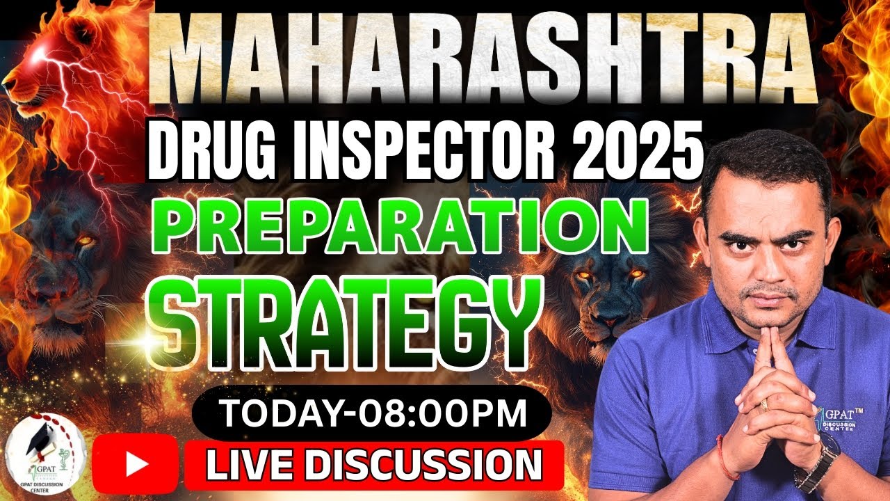 MAHARASHTRA DRUG INSPECTOR 2025 PREPARATION BEST STRATEGY | SMART STUDY PLAN & TIPS #mpsc2025