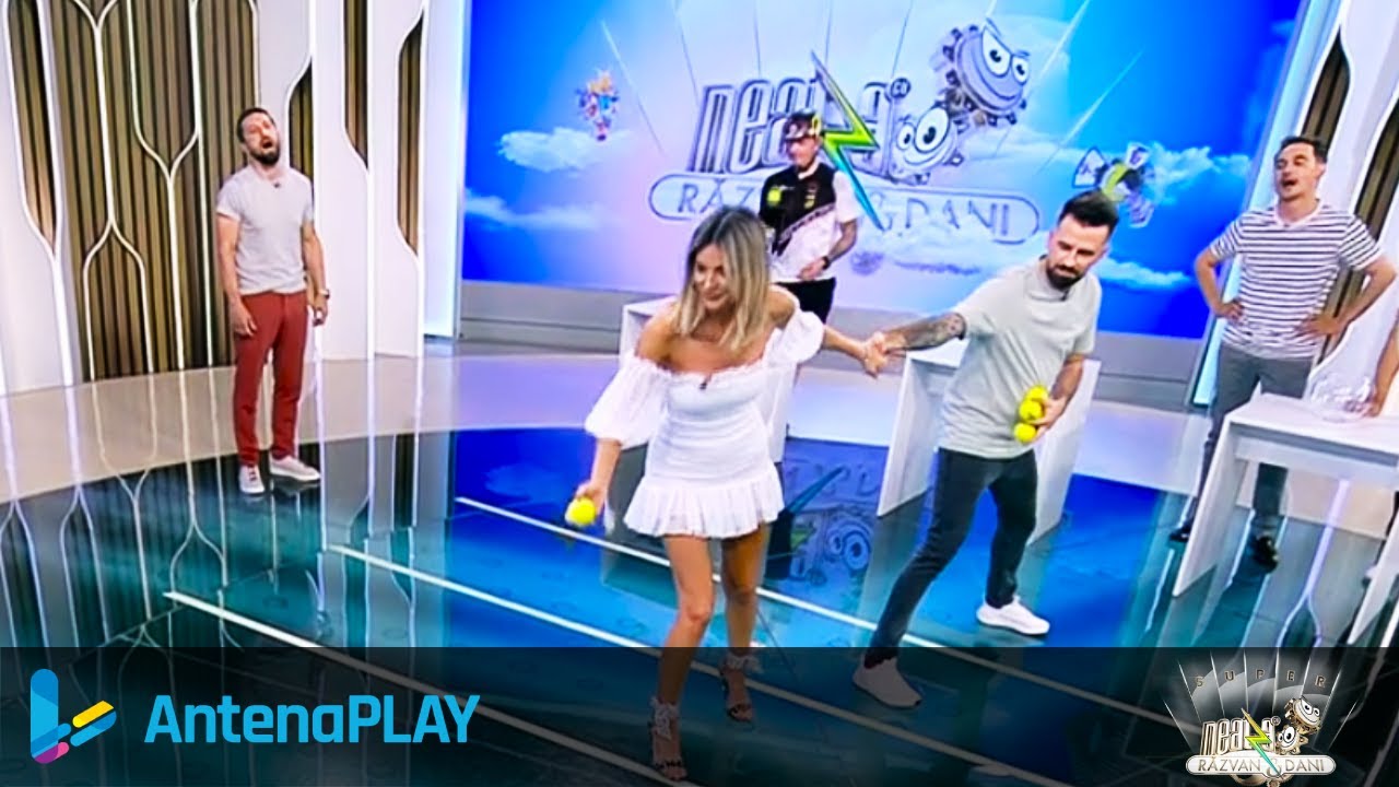 Jocul cu cizma și mingea de tenis. Cine a c&acirc;știgat &icirc;ntrecerea | Neatza cu Răzvan și Dani