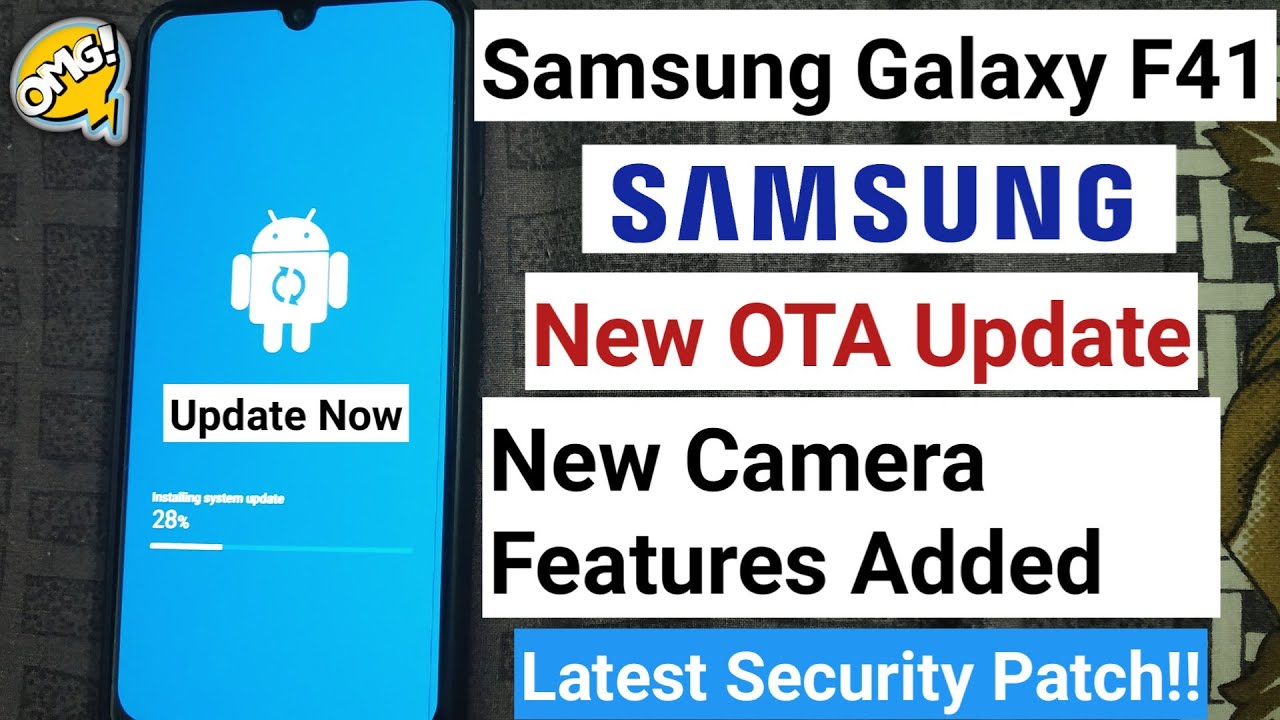 Samsung Galaxy F41 New OTA Update - October 2020 | Samsung Galaxy F41 New Software Update Features