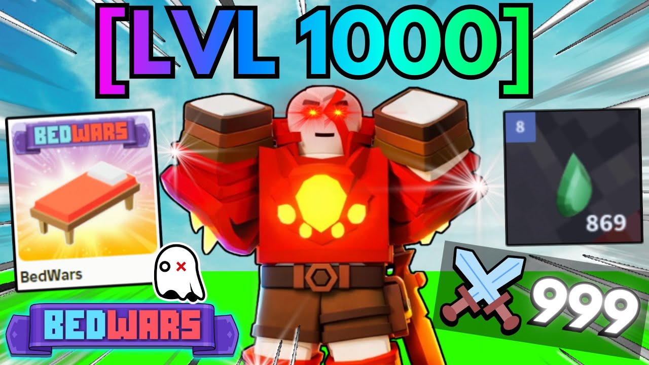 Уровень 1000 в Roblox BedWars — это АБСОЛЮТНО НЕСПРАВЕДЛИВО (999 убийств).