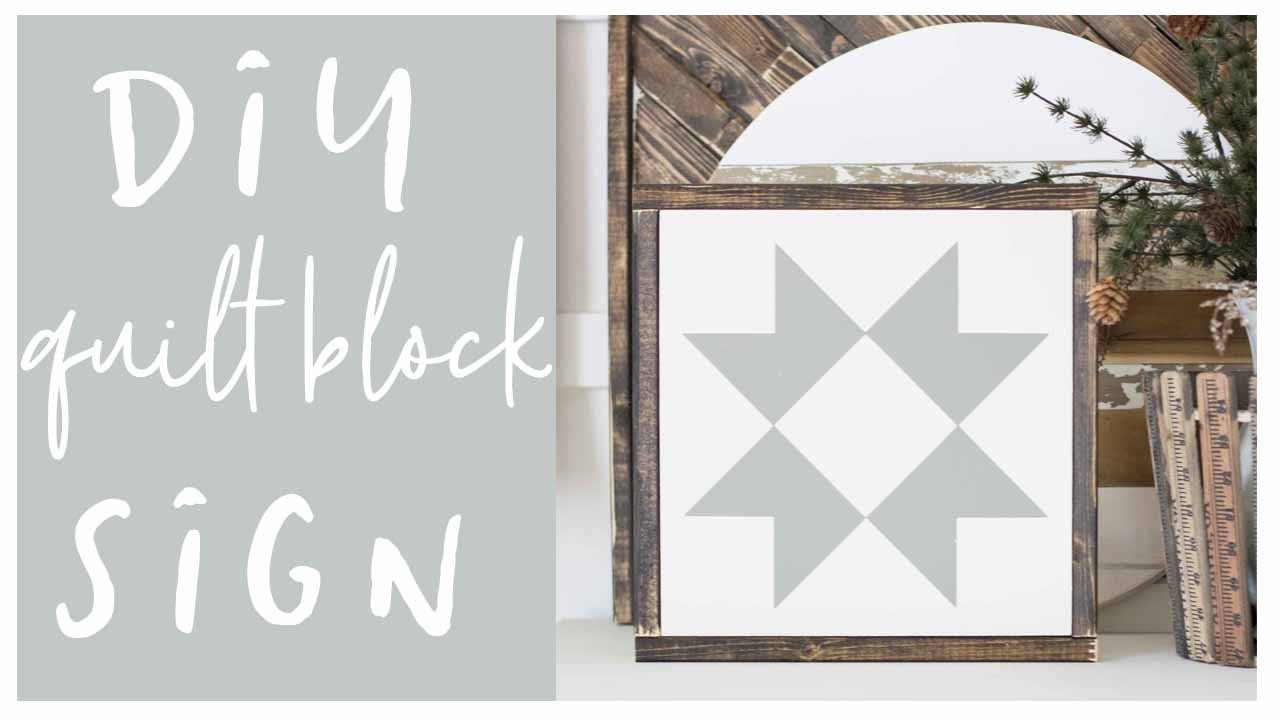 How To Make Farmhouse SIgn Quilt Blocks