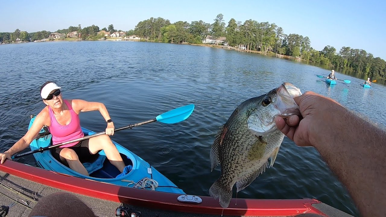 Hot Weather Crappie With Unexpected Guest!