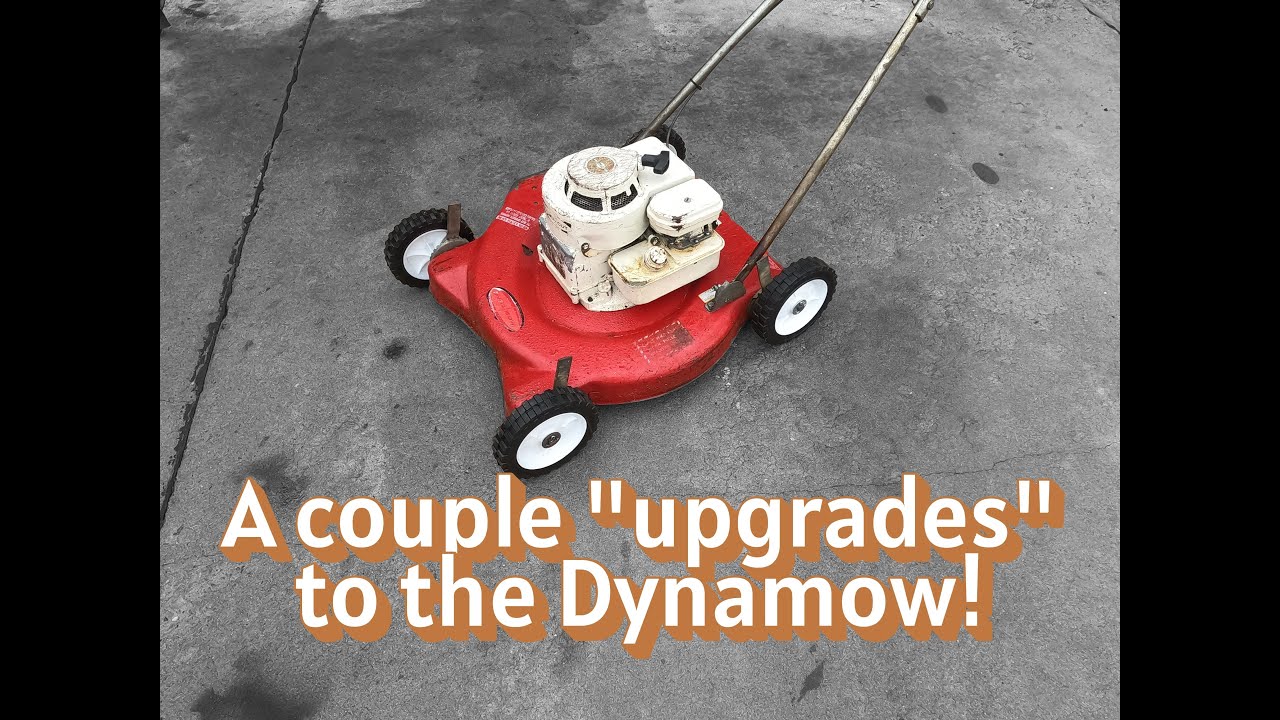 Fixing the wobble and new handles on the Dynamow Mower