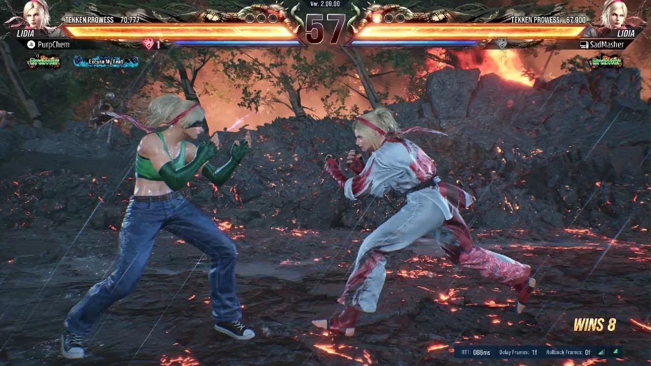 TEKKEN 8 Lidia online training matches