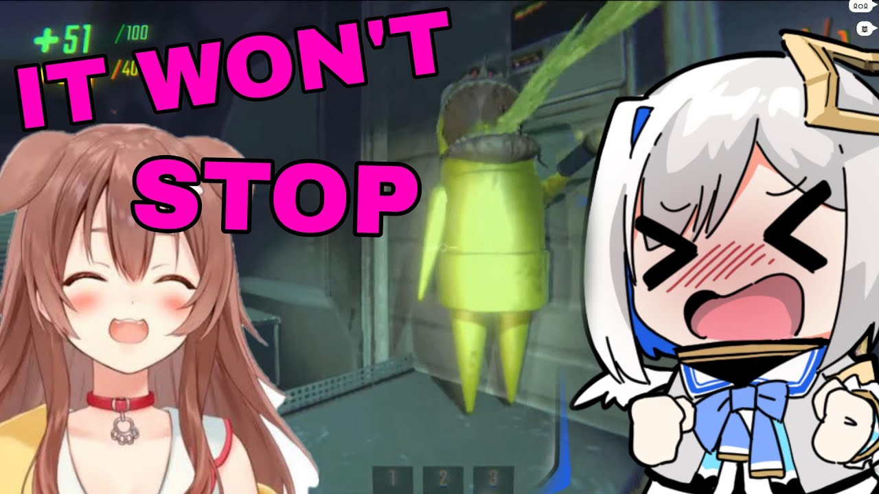 Kanata And Pekora Can't Stop Laughing At Korone Puke Fountain | R.E.P.O  [Hololive/Sub]