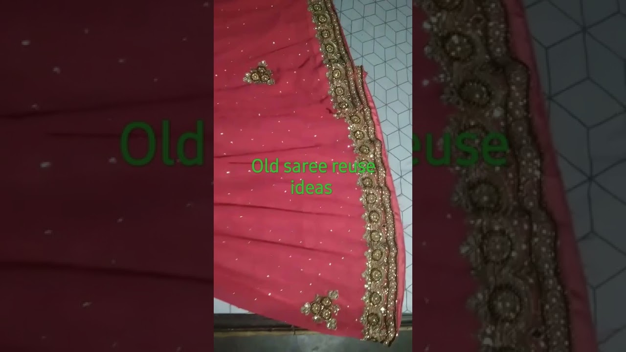 old saree reuse #saree convert into sharara#......