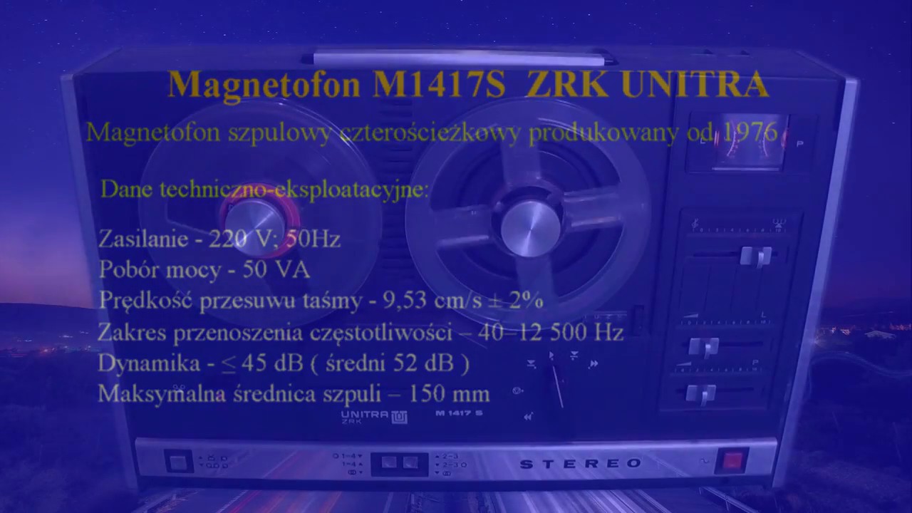 Stereo test - Magnetofon szpulowy Unitra