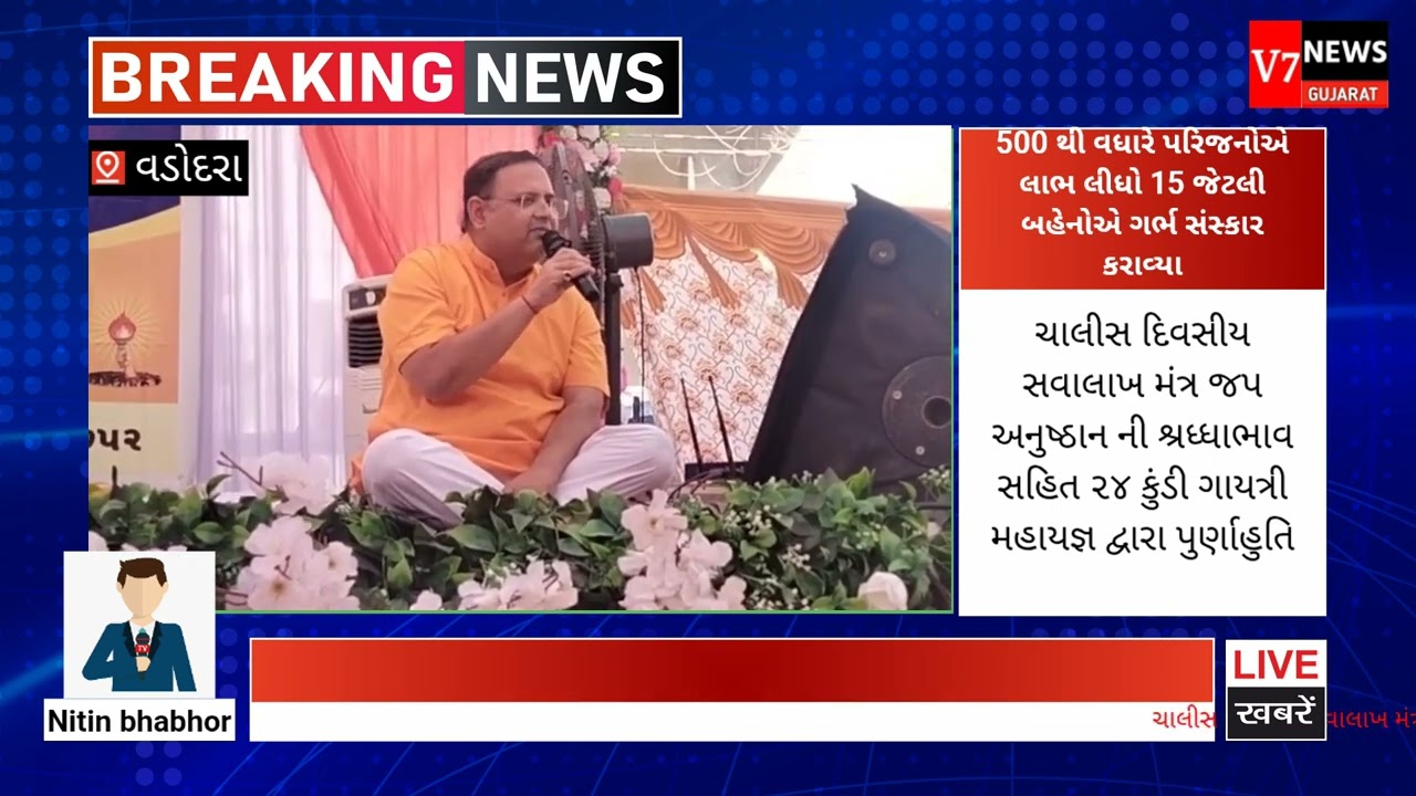 ચાલીસ દિવસીય સવાલાખ મંત્ર જપ અનુષ્ઠાનની શ્રધ્ધાભાવ સહિત ૨૪ કુંડી ગાયત્રી મહાયજ્ઞ દ્વારા પુર્ણાહુતિ