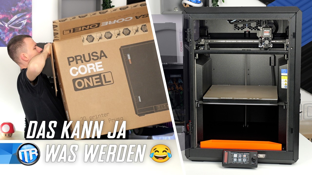 Prusa 3D Drucker als Bambu Lab Fan?! 😱 Core One L Unboxing & erste Erfahrungen