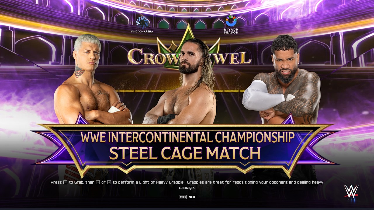 Cody Rhodes vs Seth Rollins vs Jey Uso | Steel Cage Battle at Crown Jewel