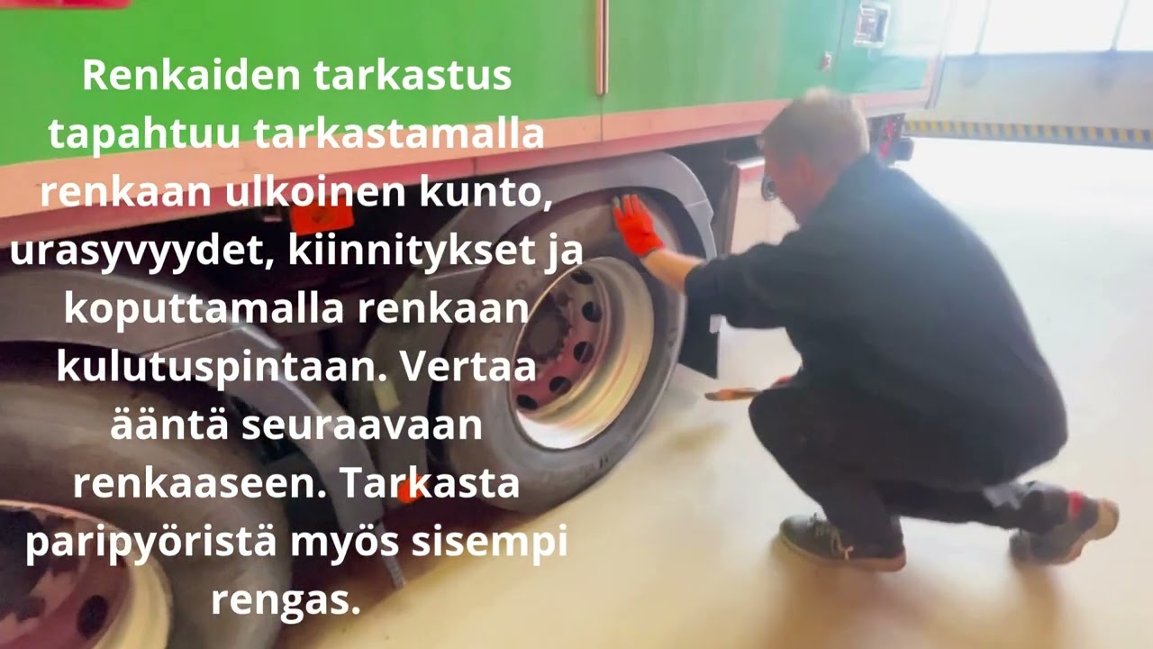Kuorma-auton ajoonl&auml;ht&ouml;tarkastus TTS