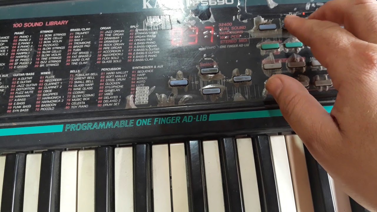 KAWAI FS690 sonido Amar Azul, manual español.