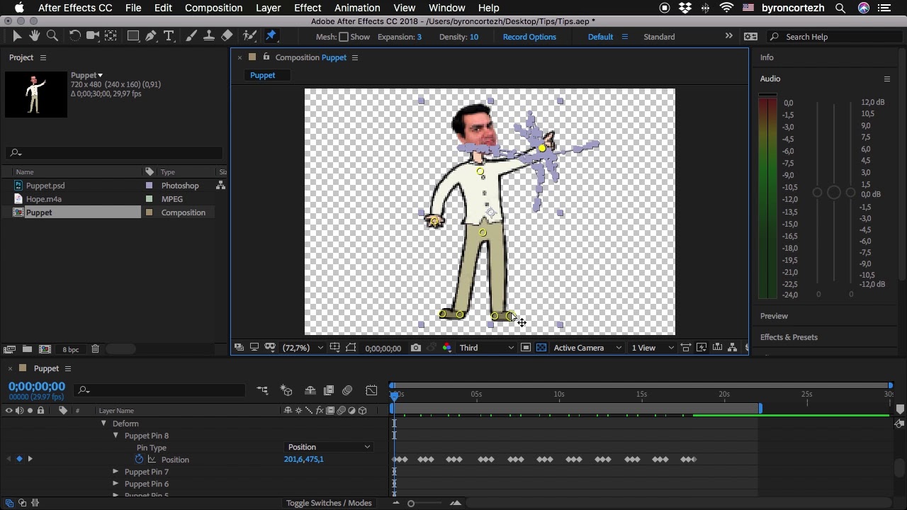 Adobe After Effects CC: Puppet Tool