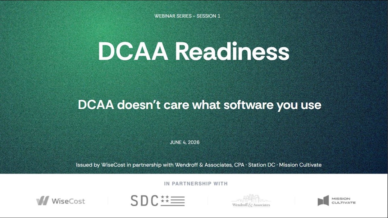 DCAA Doesn't Care What Software You Use | WiseCost