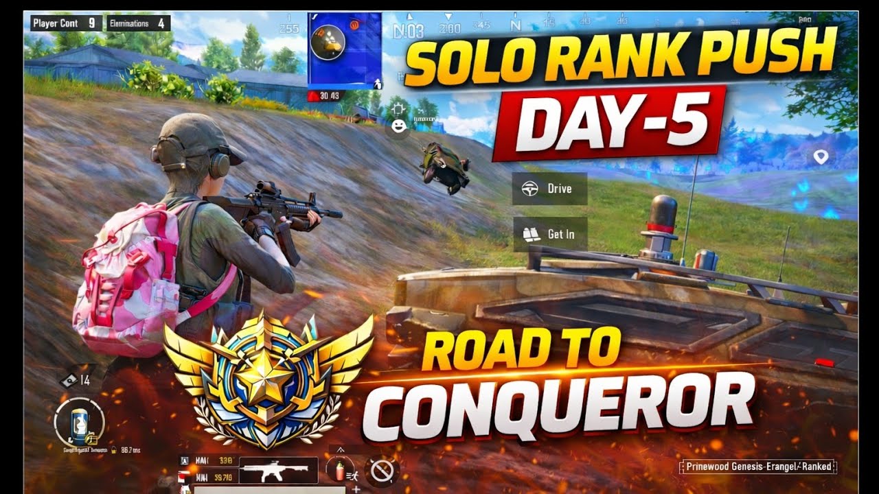 😱 DAY-5 SOLO RANK PUSH | End Game Clutch 😈 Low End Device | BGMI