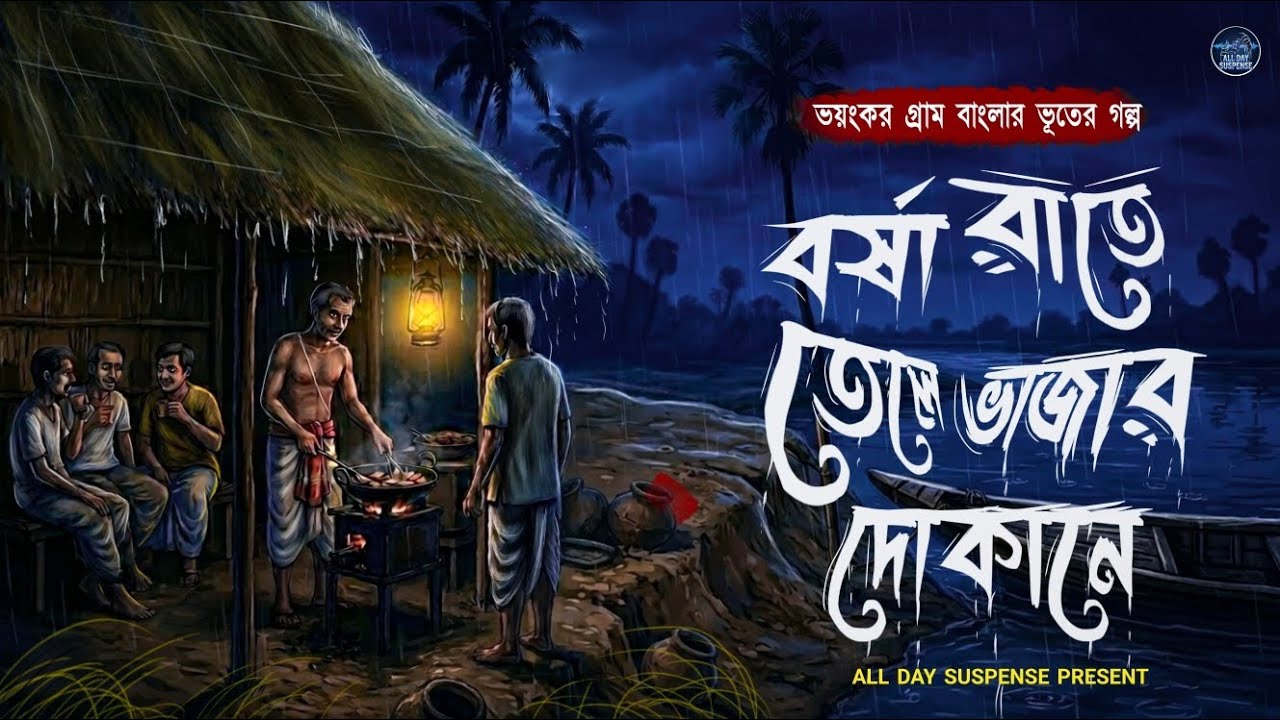 বর্ষা রাতে তেলেভাজার দোকানে [ গা শিরশির করা আতঙ্ক ] শতরূপা ঘোষ | bhuter golpo 