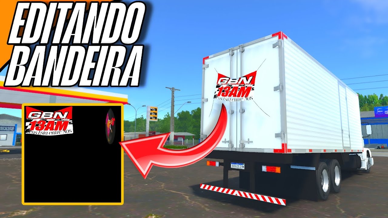 COMO FAZER BANDEIRA PARA GLOBAL TRUCK ONLINE