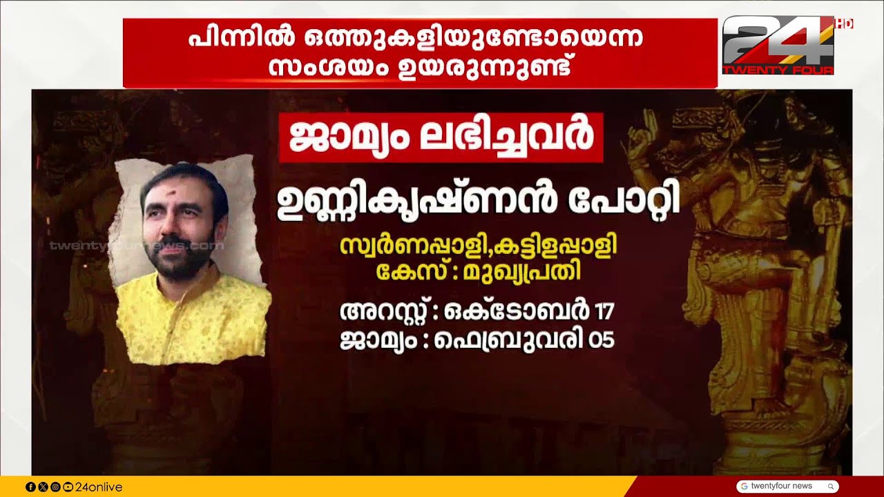 സ്വർണക്കൊള്ളയിൽ ഇതുവരെ പ്രാഥമിക കുറ്റപത്രം പോലും സമർപ്പിച്ചില്ല; പ്രതികൾ ഓരോരുത്തരായി