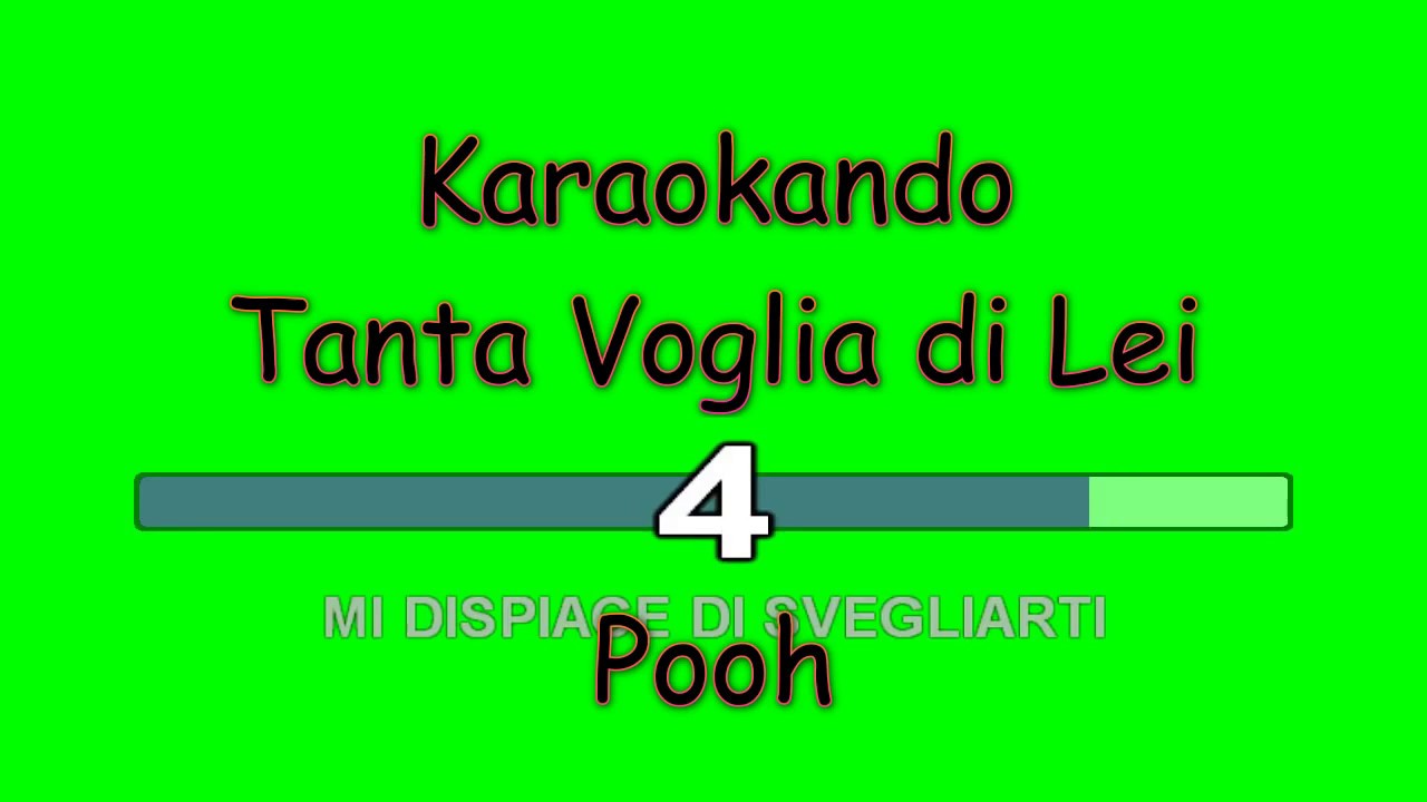 Karaoke Italiano - Tanta Voglia di lei - Pooh ( Testo )