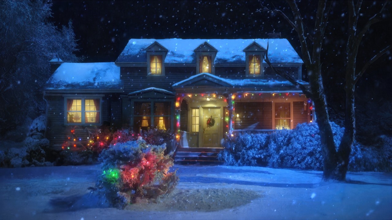 Christmas with Gremlins 1984 Ambience | Calm Nostalgic 80s Soundtrack, Winter Wind White Noise