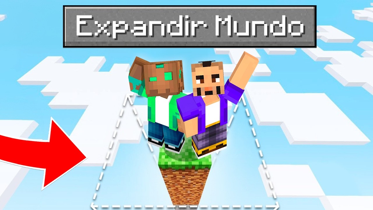 Minecraft PERO el MUNDO se EXPANDE CADA SEGUNDO!