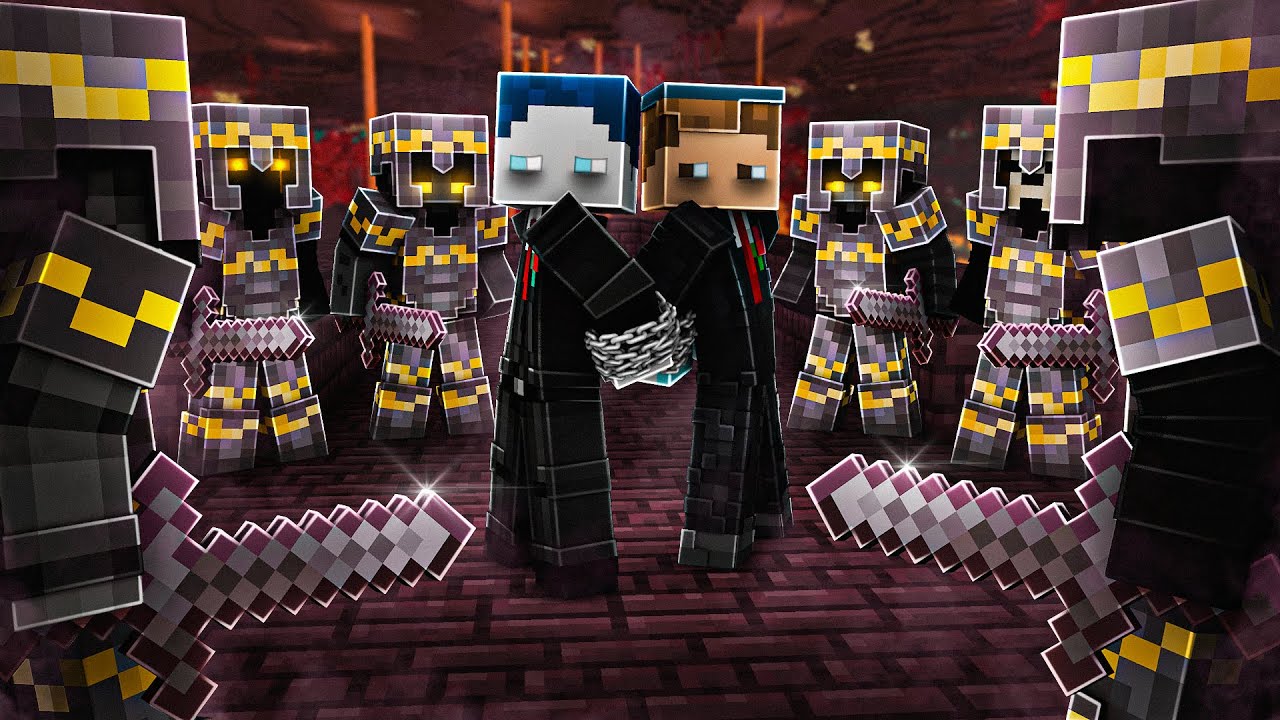 2 MINECRAFT PROS vs. 6 RANDOM SPIELER