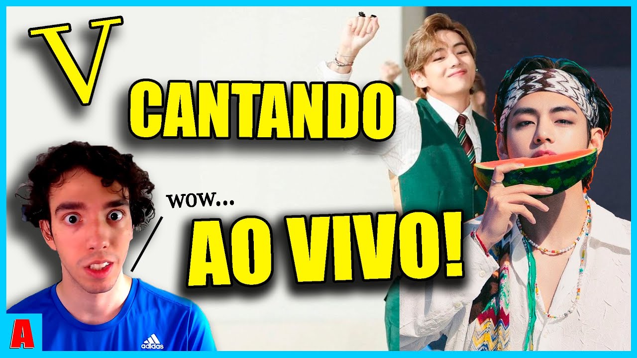 V (BTS) CANTA BEM? SPOILER: SIM! - Reagindo aos vocais AO VIVO do V (Taehyung)