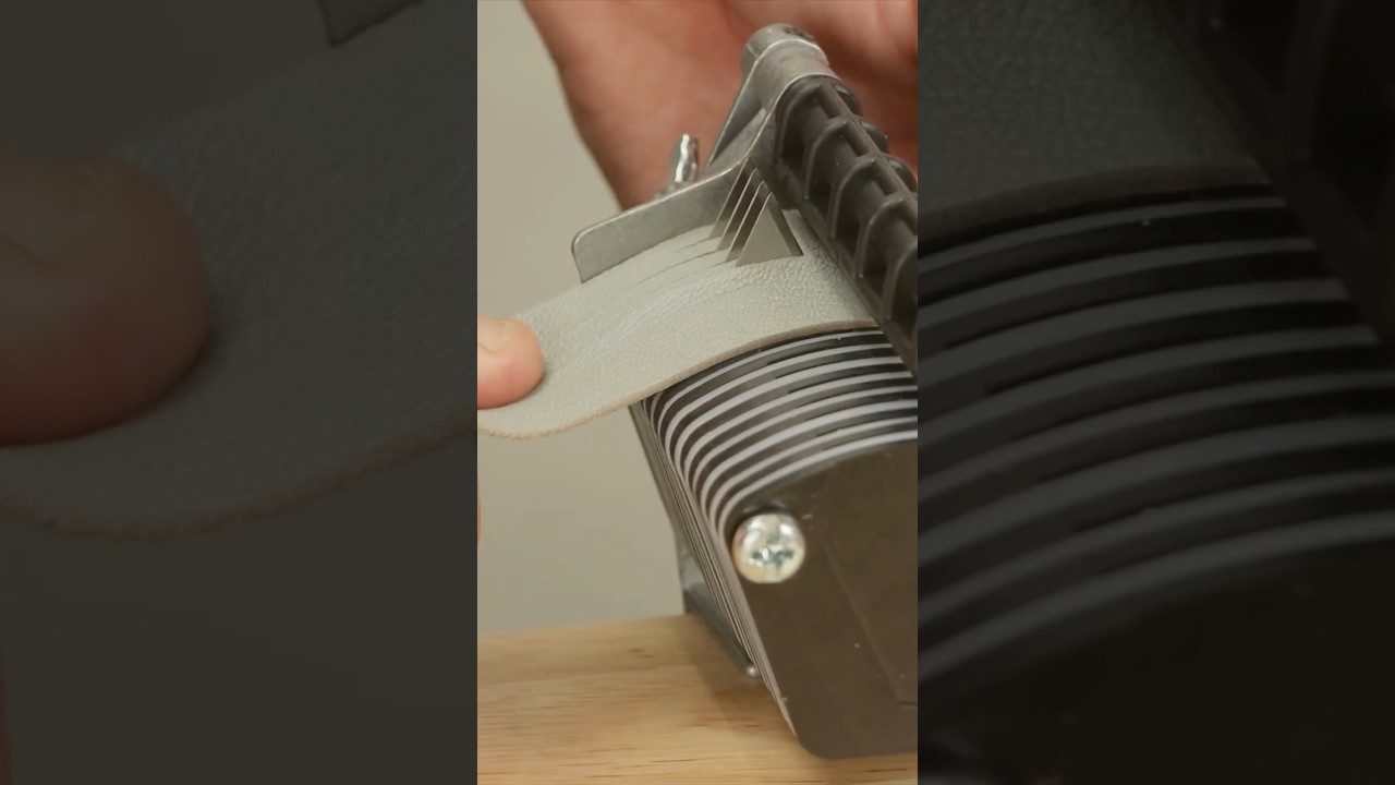 Tabletop Lace Cutter｜Fast & Precise Leather Lace Making #LeatherCutting #LeatherStrap #LeatherFringe