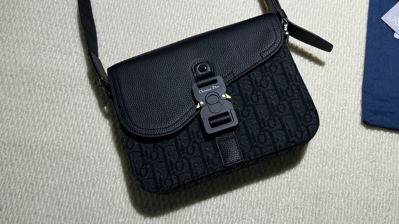 Dior Small Saddle Messenger Bag with Flap Black Review from Supkicks