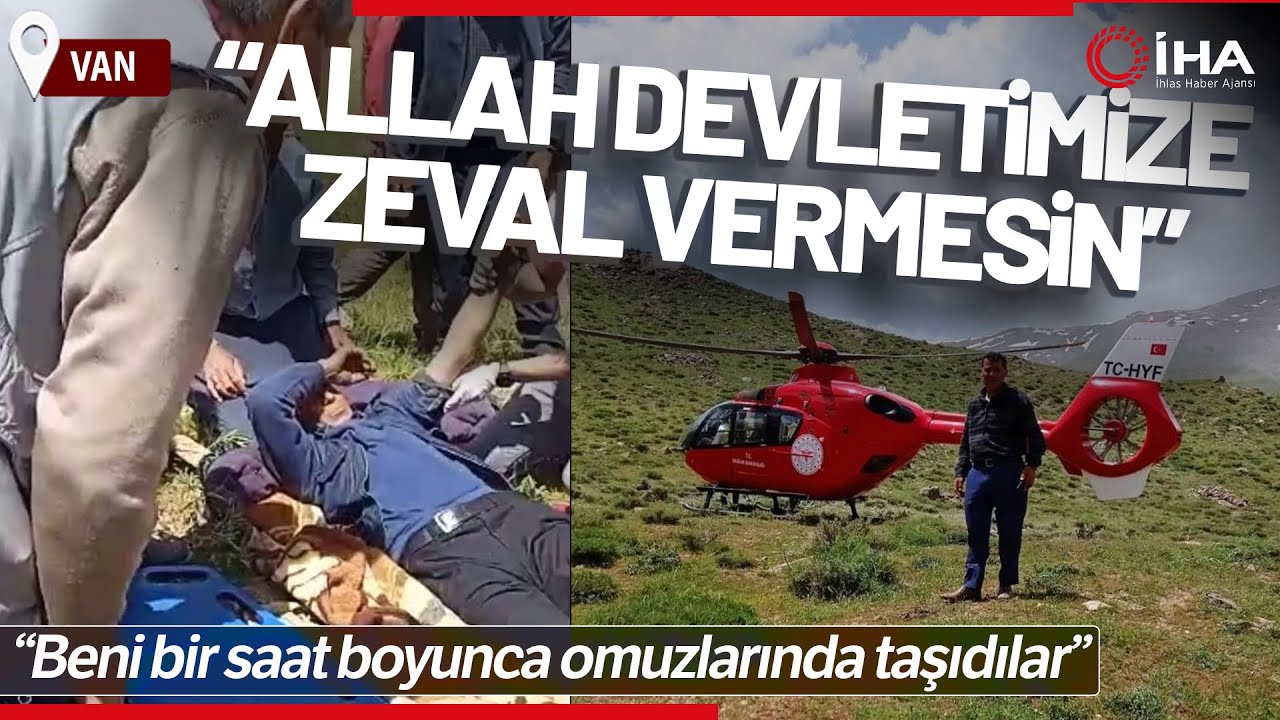 Ambulans Helikopterle Hastaneye Taşınan Çoban Konuştu