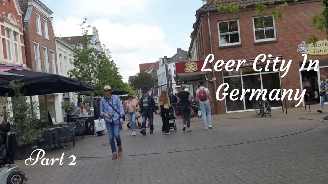 Walking in the Streets of Leer City in Germany 🇩🇪 ( Part 2 )