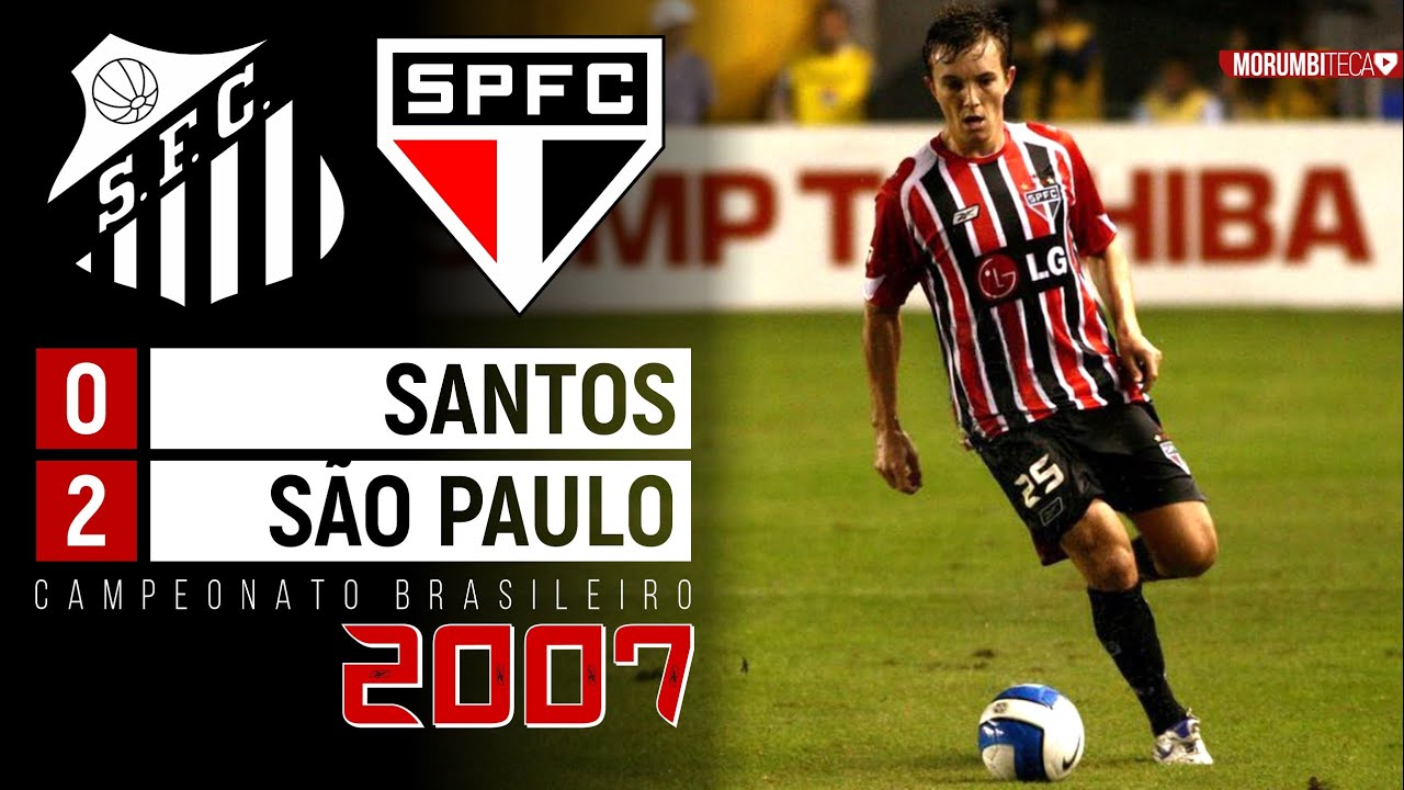 Santos 0x2 São Paulo - 2007 - O 1º GOL DE DAGOBERTO NO CLUBE E VITÓRIA SOBRE O CAMPEÃO PAULISTA!