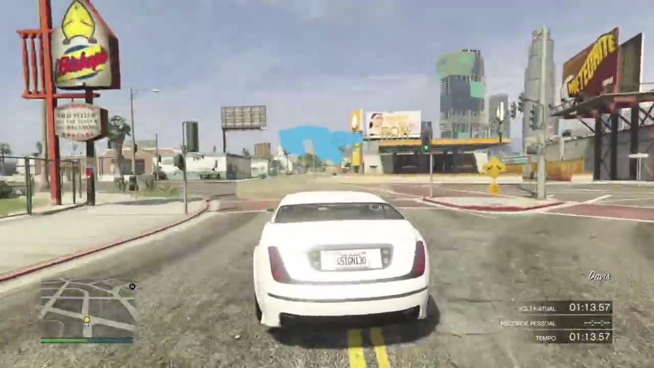 GTA V - Enus Cognoscenti Cabrio lap in Stadium Tour (1080P)