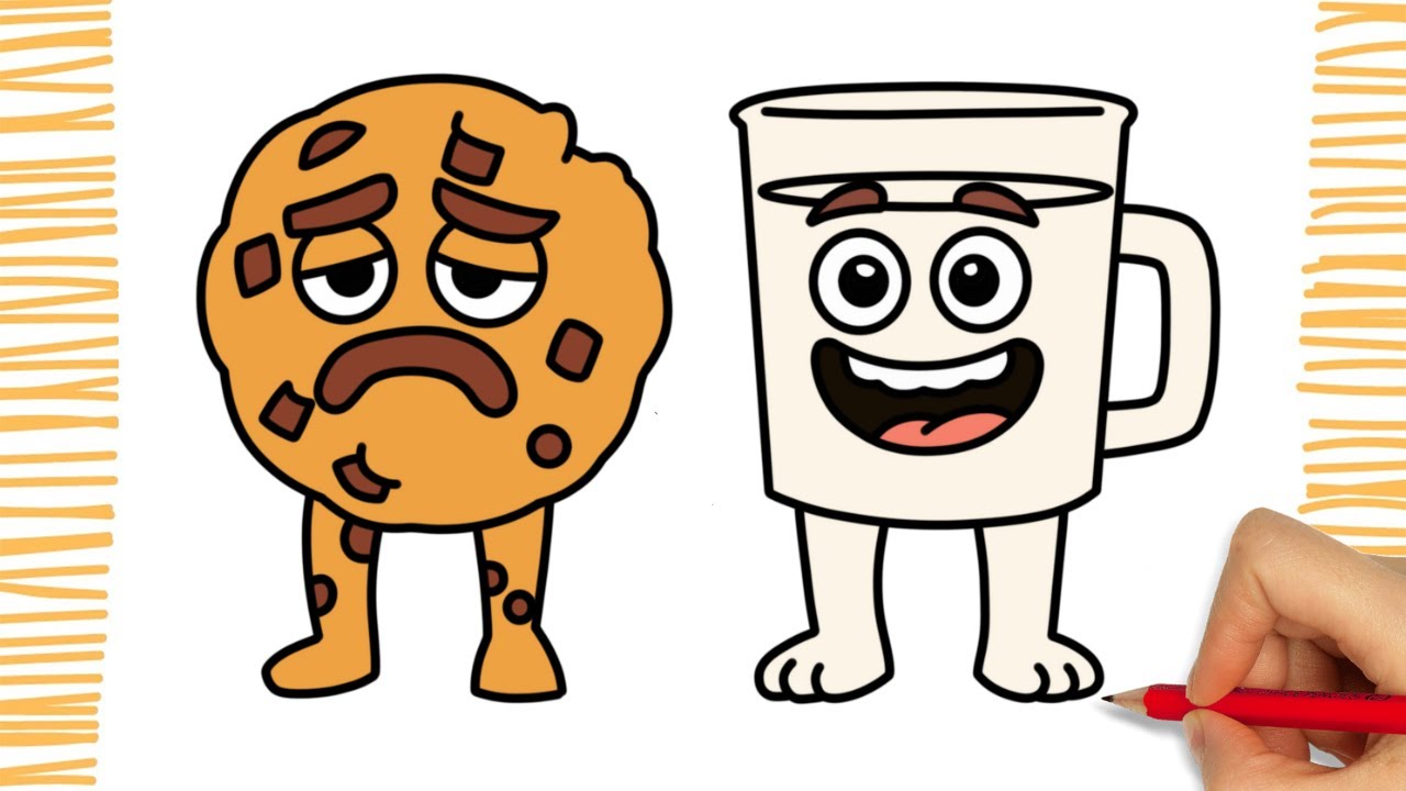 How To Draw COOKI E MILKI I BRAINROT I Easy