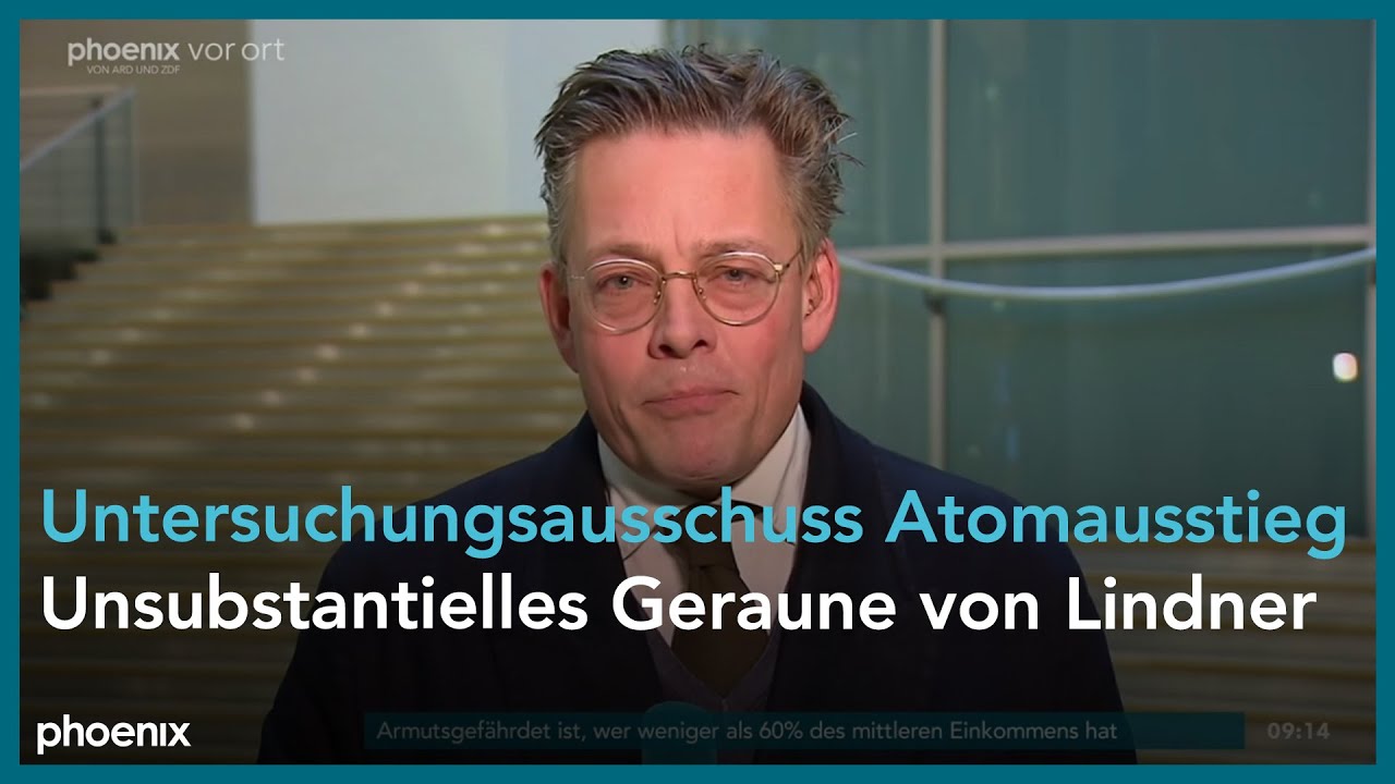 phoenix tagesgespräch mit Konstantin von Notz zum Untersuchungsausschuss Atomausstieg am 16.01.25