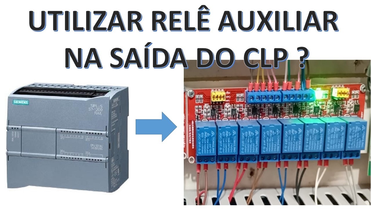 Uso relê auxiliar saída Clp