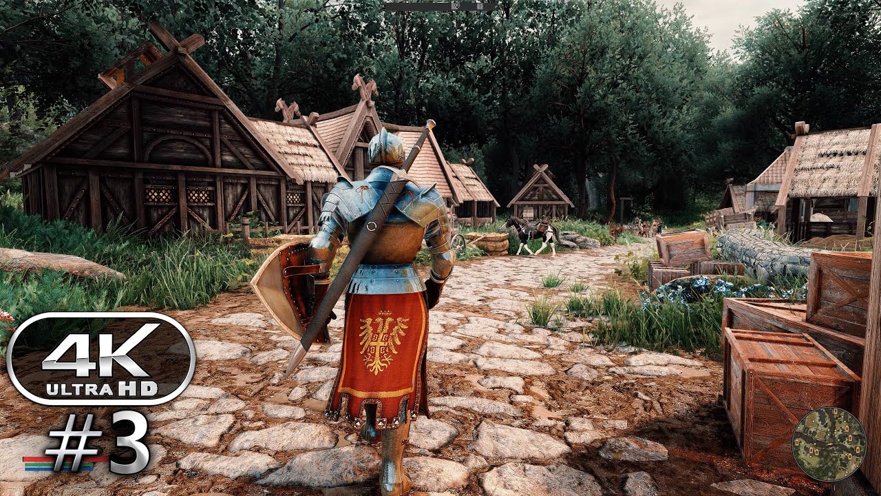 Геймплей SKYRIM SE 4K Ultra Modded, часть 3 — графика нового поколения 2023 года, более 1300 модо...