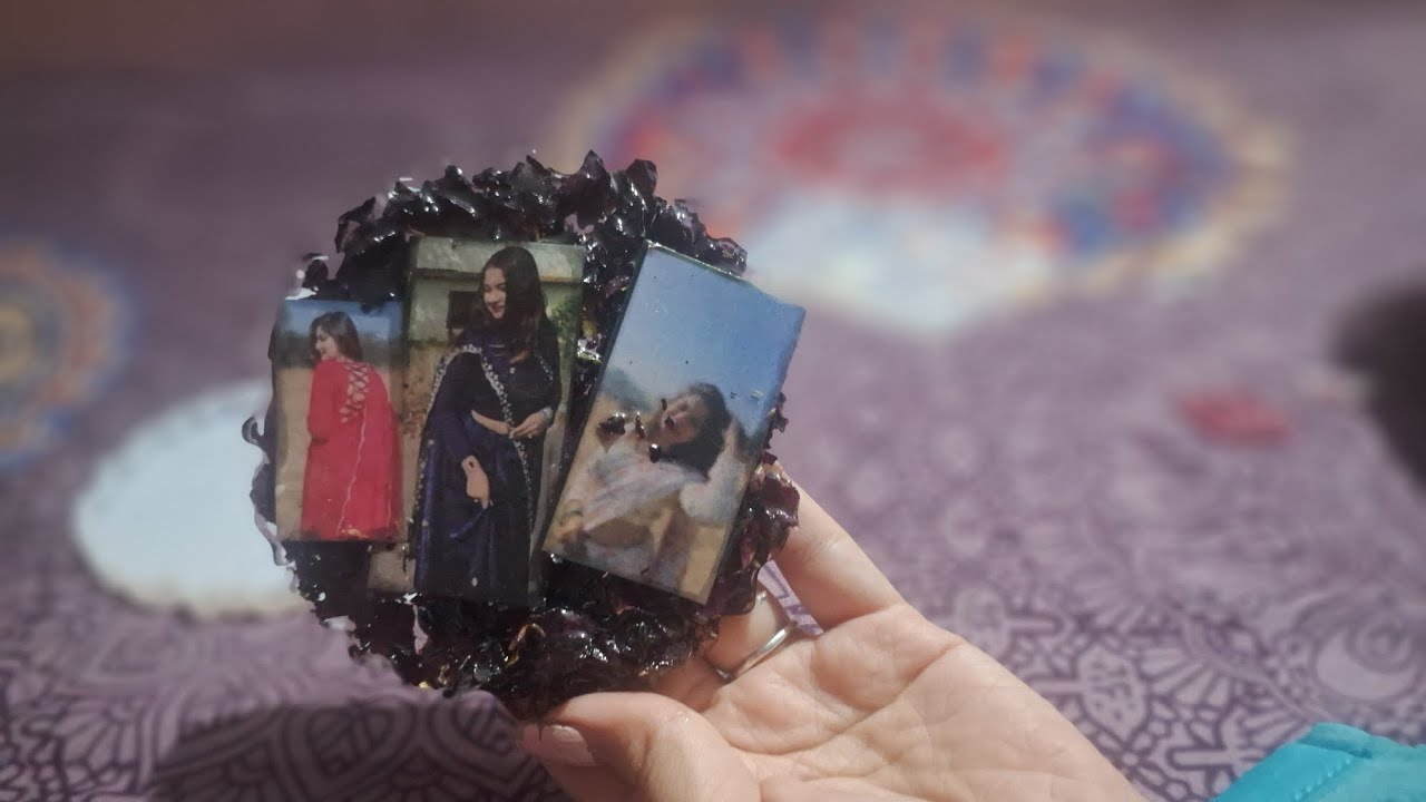 Beginners resin art 🎨 making ✨️ at home 🏡 of photo 📸 frame 😍 