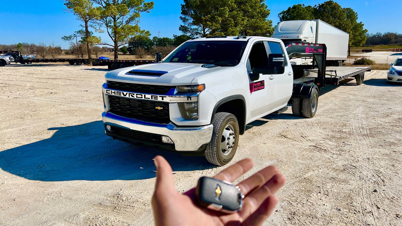 Taking delivery of a 2022 Chevy 3500HD