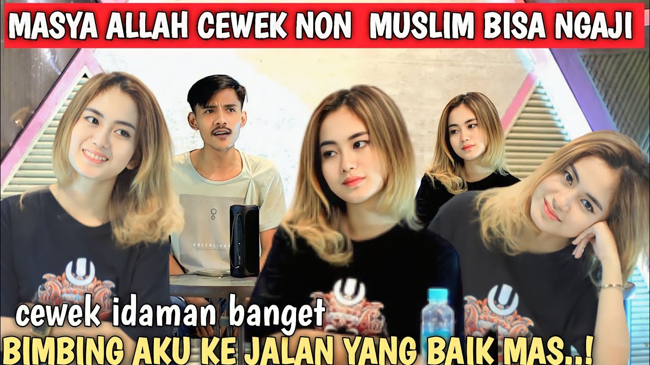 PRANK SHOLAWAT ❗ MASYA ALLAH CEWEK NON MUSLIM BISA NGAJI DAN DO'A