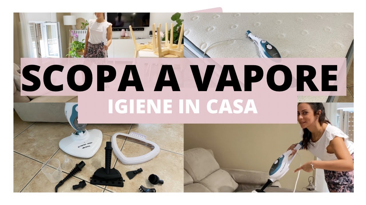 SCOPA A VAPORE || PULIRE E IGIENIZZARE CASA CON LA SCOPA A VAPORE - nelmondodiale