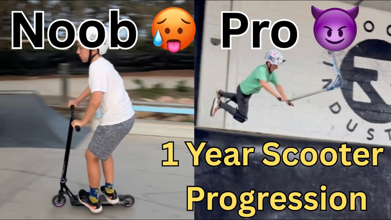 1 Year Scooter Progression!!!!
