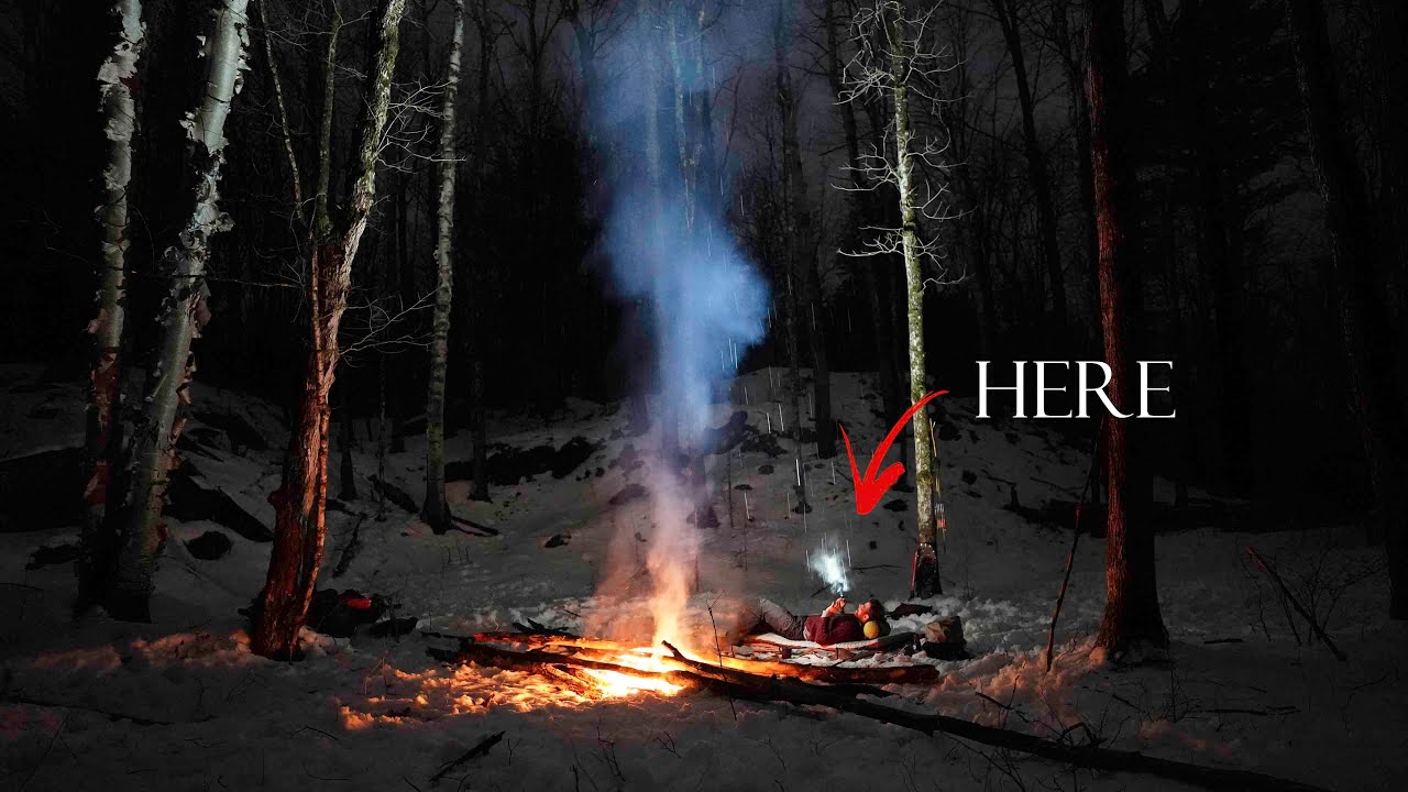 Sleeping Out in the Open - Deep in the Snowy Woods