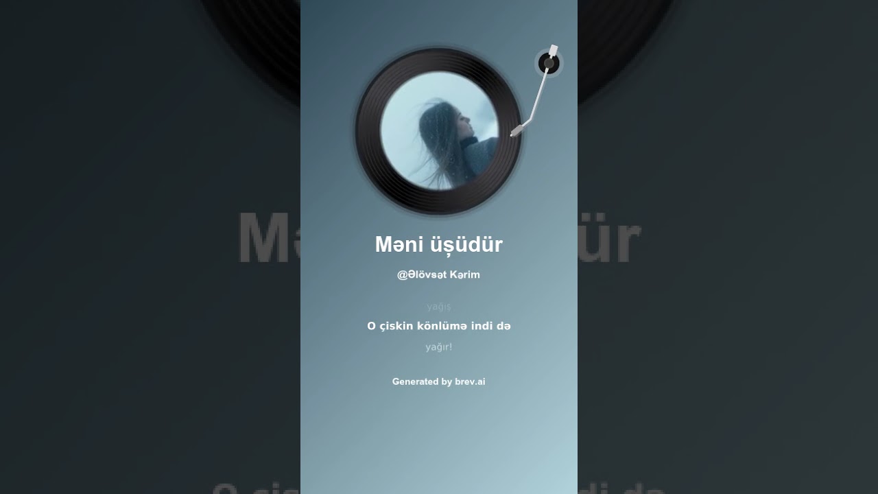 Əlövsət Kərim, Məni üşüdür, ayrılıqdan həzin mahnı