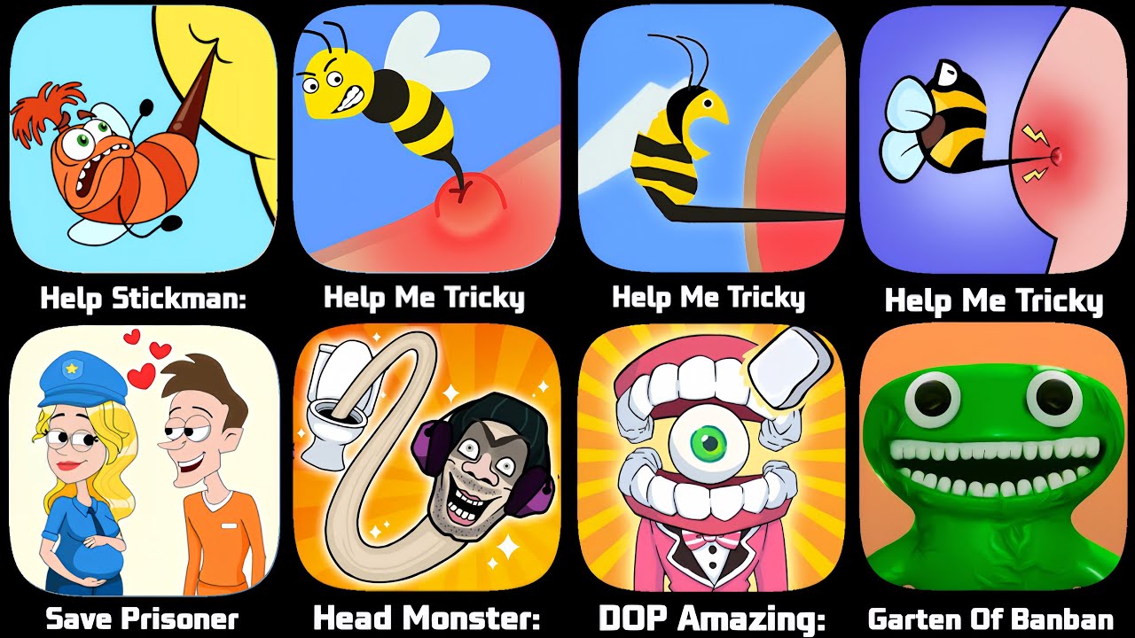 Help Stickman,Help Me Tricky,Save Prisoner,Head Monster,DOP Amazing,Garten Of Banban,Tricky Puzzle