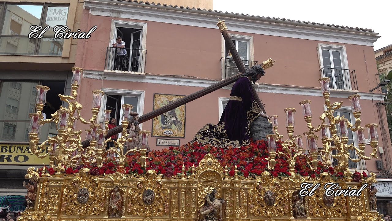 NAZARENO DE LOS PASOS EN EL MONTE CALVARIO MALAGA 2023 TRIBUNA DE LOS POBRES 4K