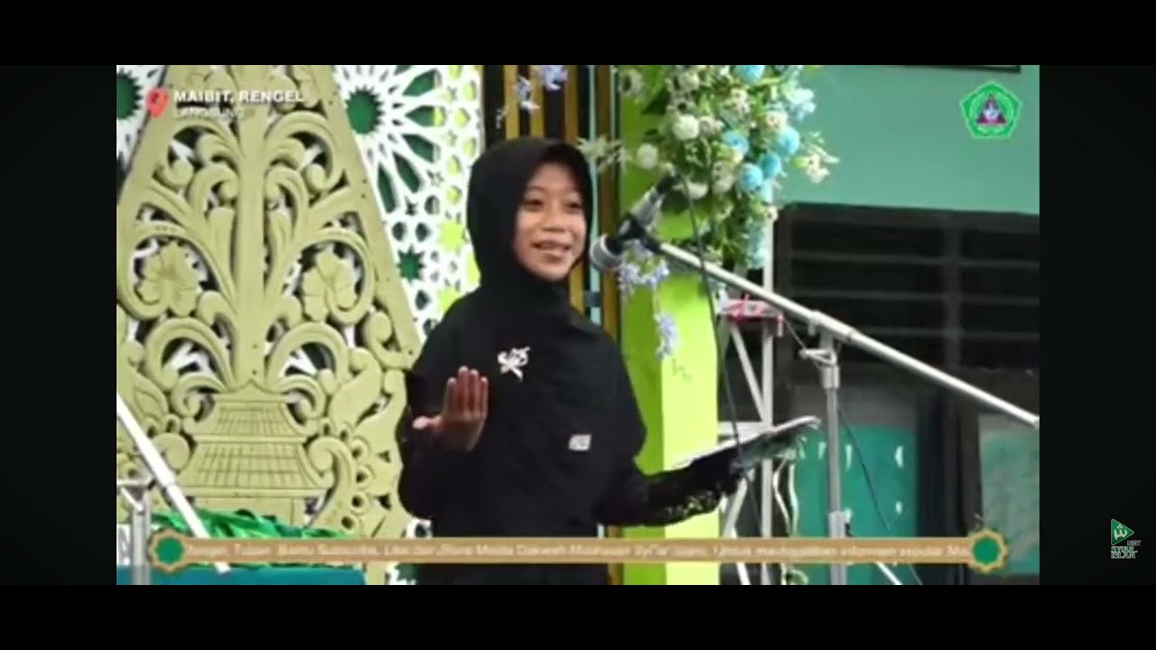 Performa siswi MI Maibit dalam rangka Wisuda Purna Siswa Haflah Akhirussanah YARTAQI 