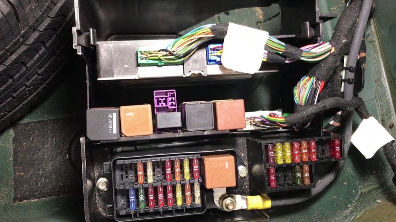 Jaguar XJ6/ X300 Trunk Area Component Locations & Identification